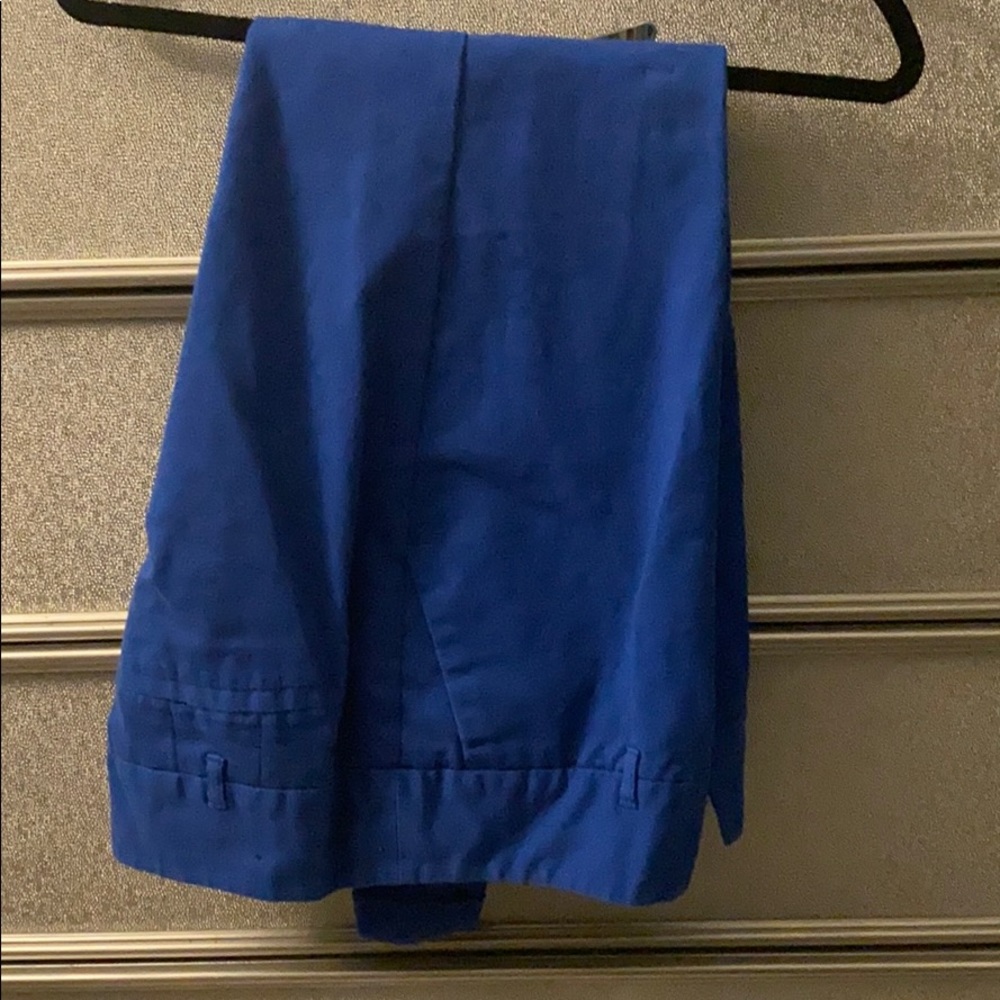 Blue Slim-fit pants